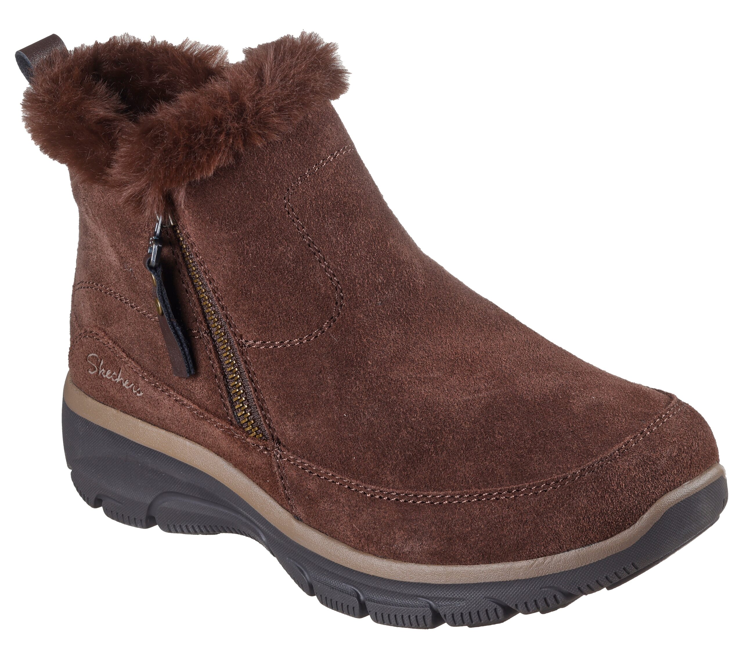 Skechers Relaxed Fit Easy Going Cool Zip naisten kengät Air-Cooled Memory Foam -sisäpohjalla.