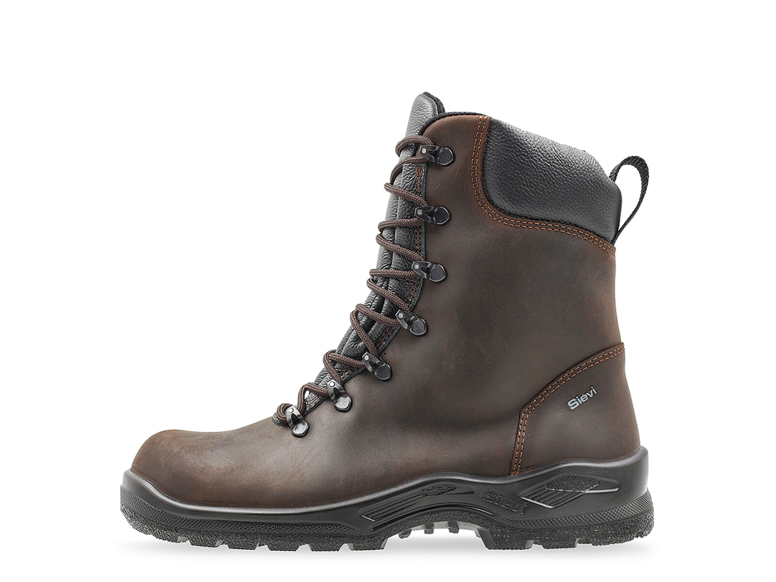 Ruskea nupukkinahkainen Sievi Routa XL -talvinilkkuri.