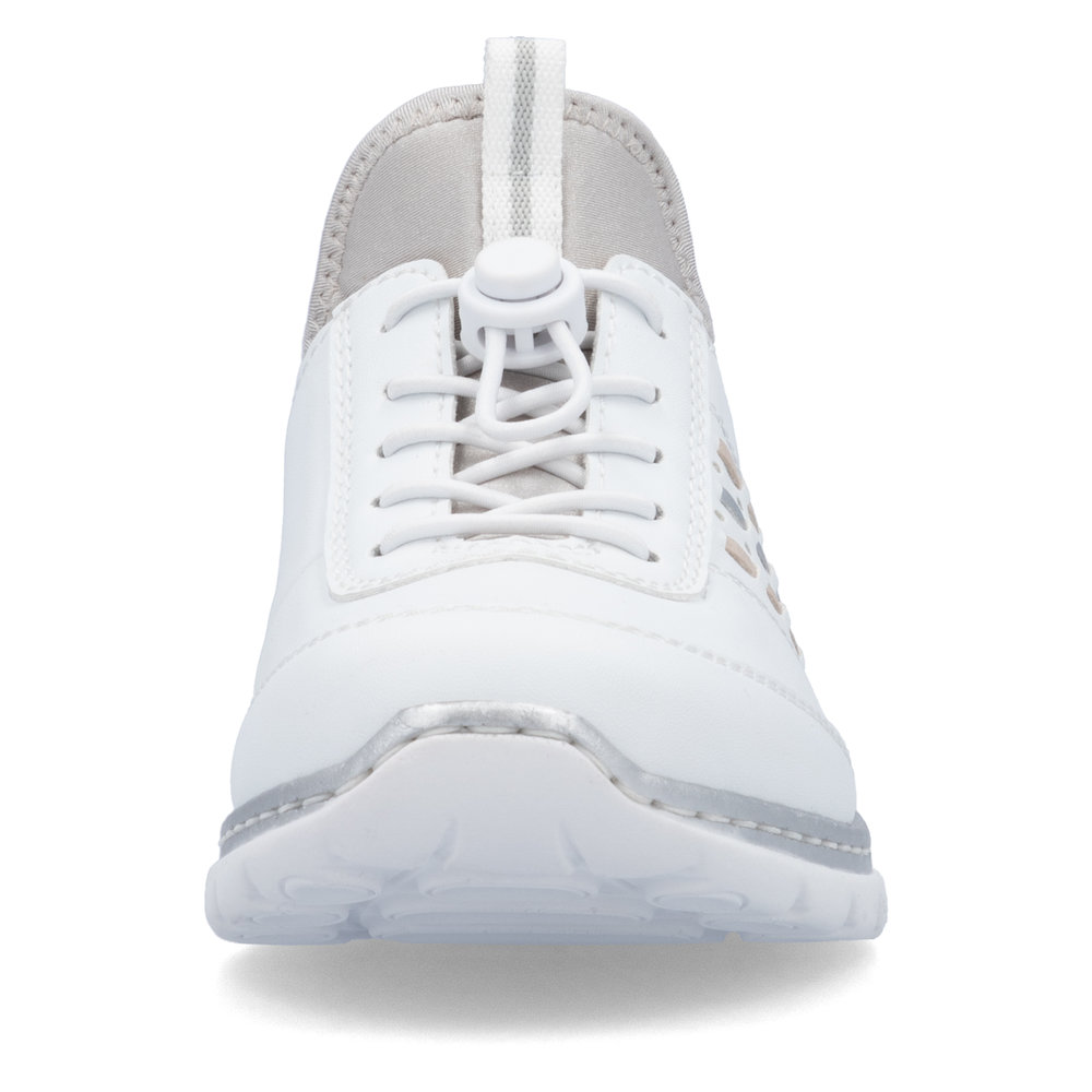 Rieker L3259-80 Valkoiset Kävelykengät Pikakiristyksellä - Image 6