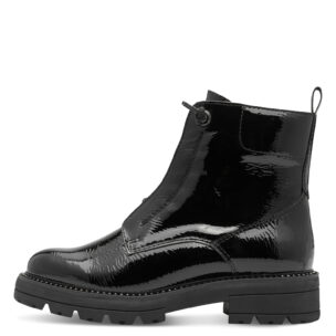 Marco Tozzi musta kiiltonahkainen maihari sivusta