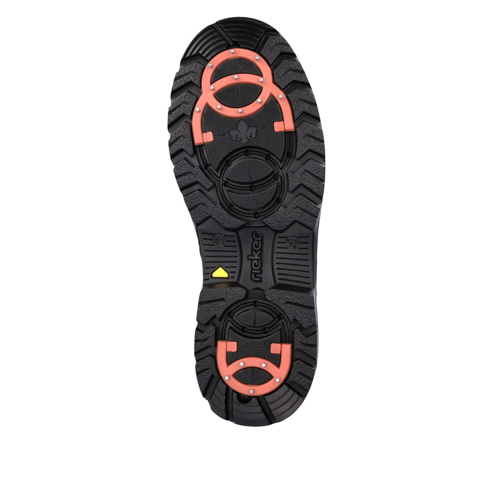 Rieker F5401-00 miesten nastakengät kumipohja, käännettävät nastat