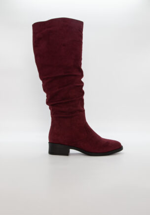 Duffy 9721317-21 naisten saappaat sivulta – tyylikäs tummanpunainen talvisaapas