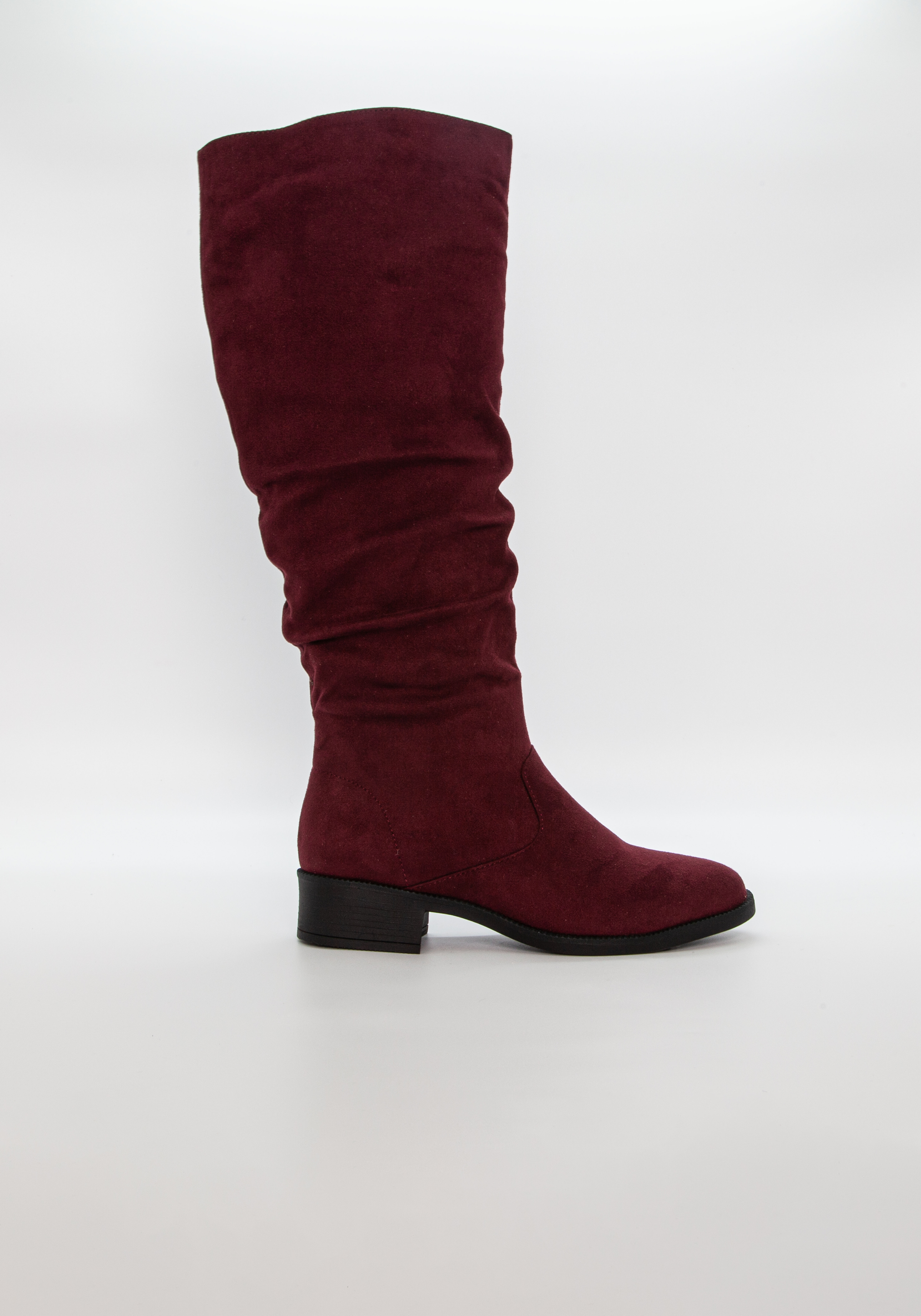 Duffy 9721317-21 naisten saappaat sivulta – tyylikäs tummanpunainen talvisaapas