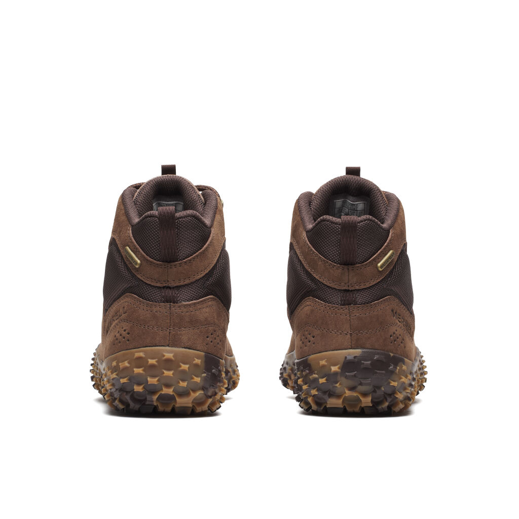 Merrell Wrapt Mid WP M ruskea miesten paljasjalkakenkä takaa
