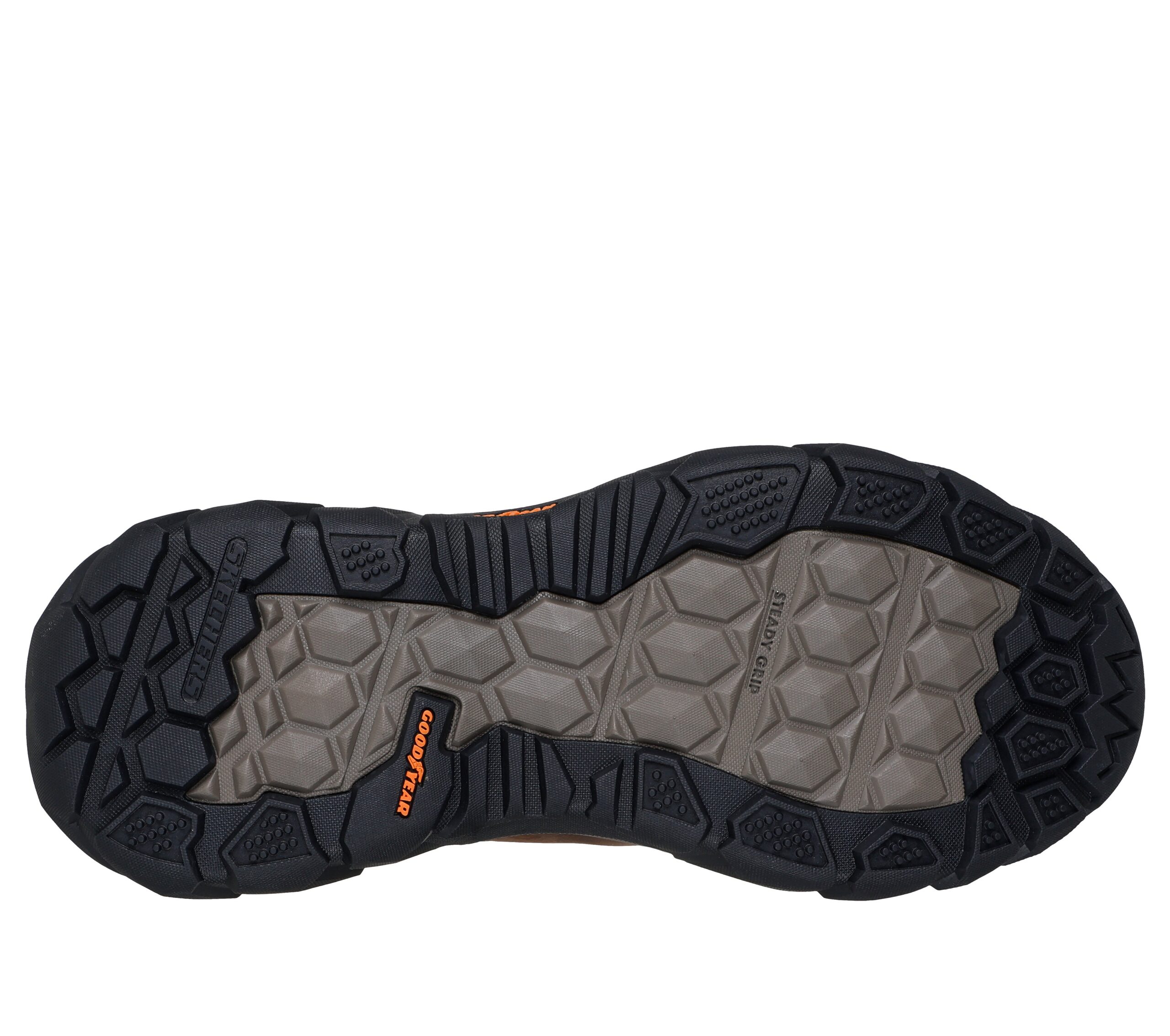 Goodyear®-kumipohja Skechers Santoro Relic Slip-Ins Cocoa vaelluskengässä – erinomainen pito ja kestävyys