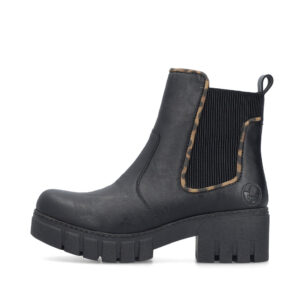 Rieker nilkkuri sivukuva, kiilakorko ja keinonahka pintamateriaalina