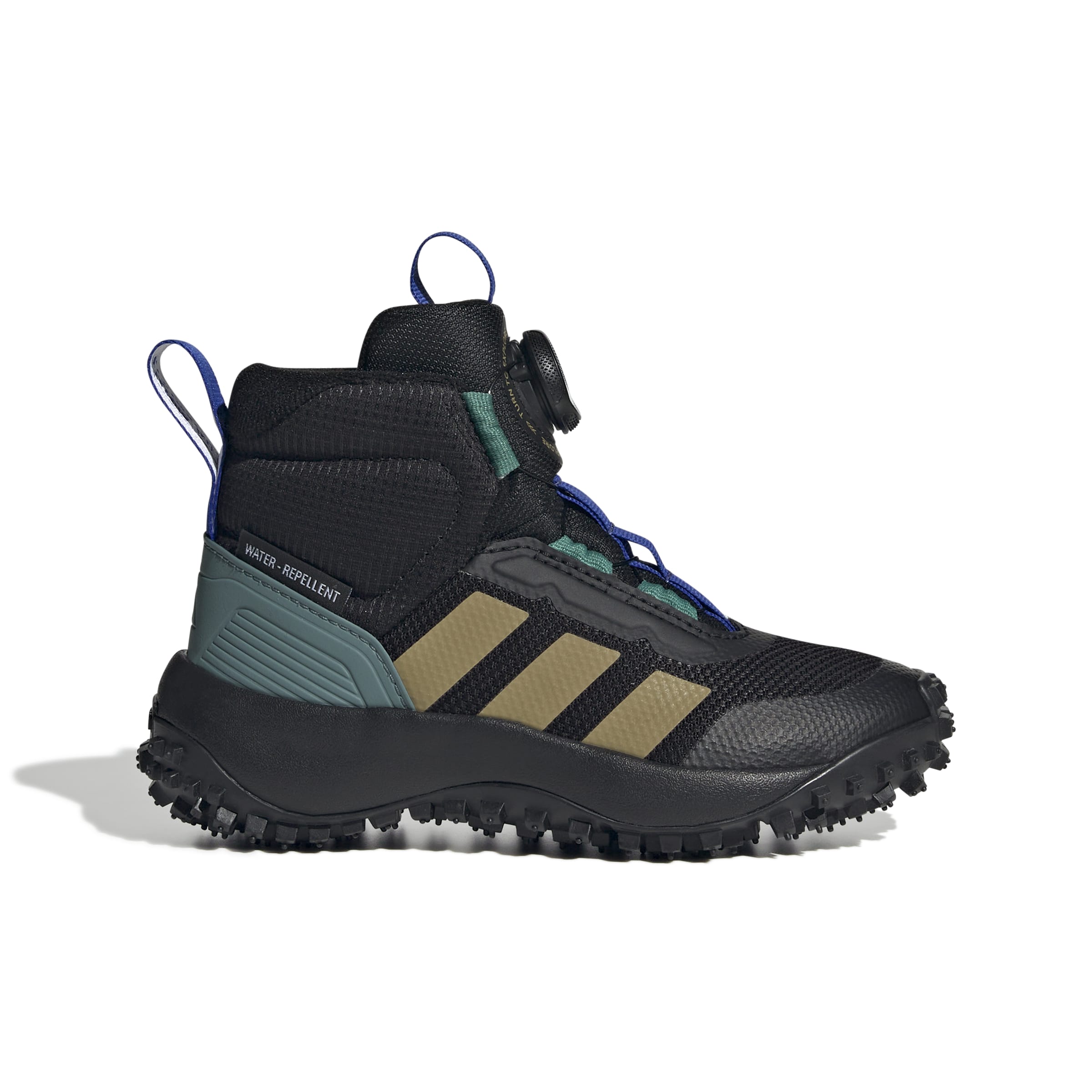 Adidas JR9269 BOA-Roller sivukuva, tukeva mid-cut ja BOA® Fit System.