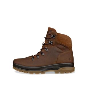 ECCO Rugged Track Boot miesten nauhakenkä sivuprofiili vedenpitävällä kalvolla, Camel.