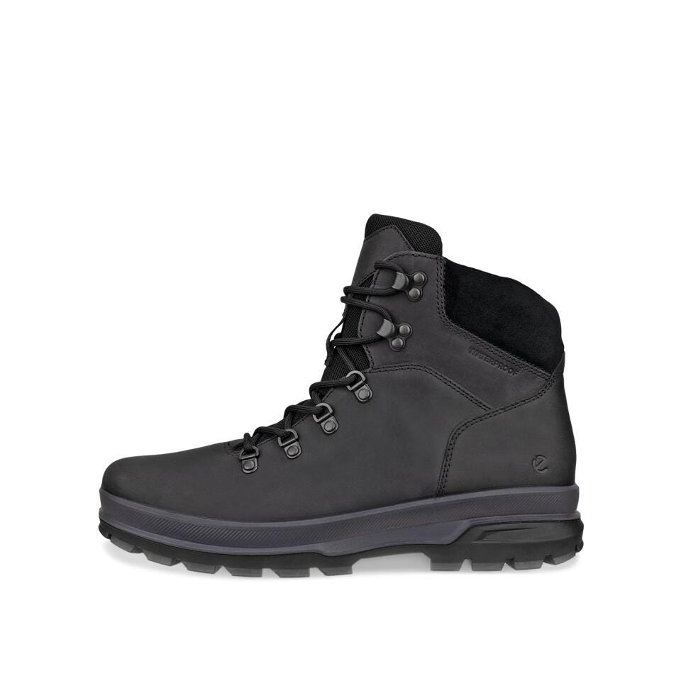 ECCO Rugged Track miesten nauhakenkä sivuprofiili vedenpitävällä kalvolla.