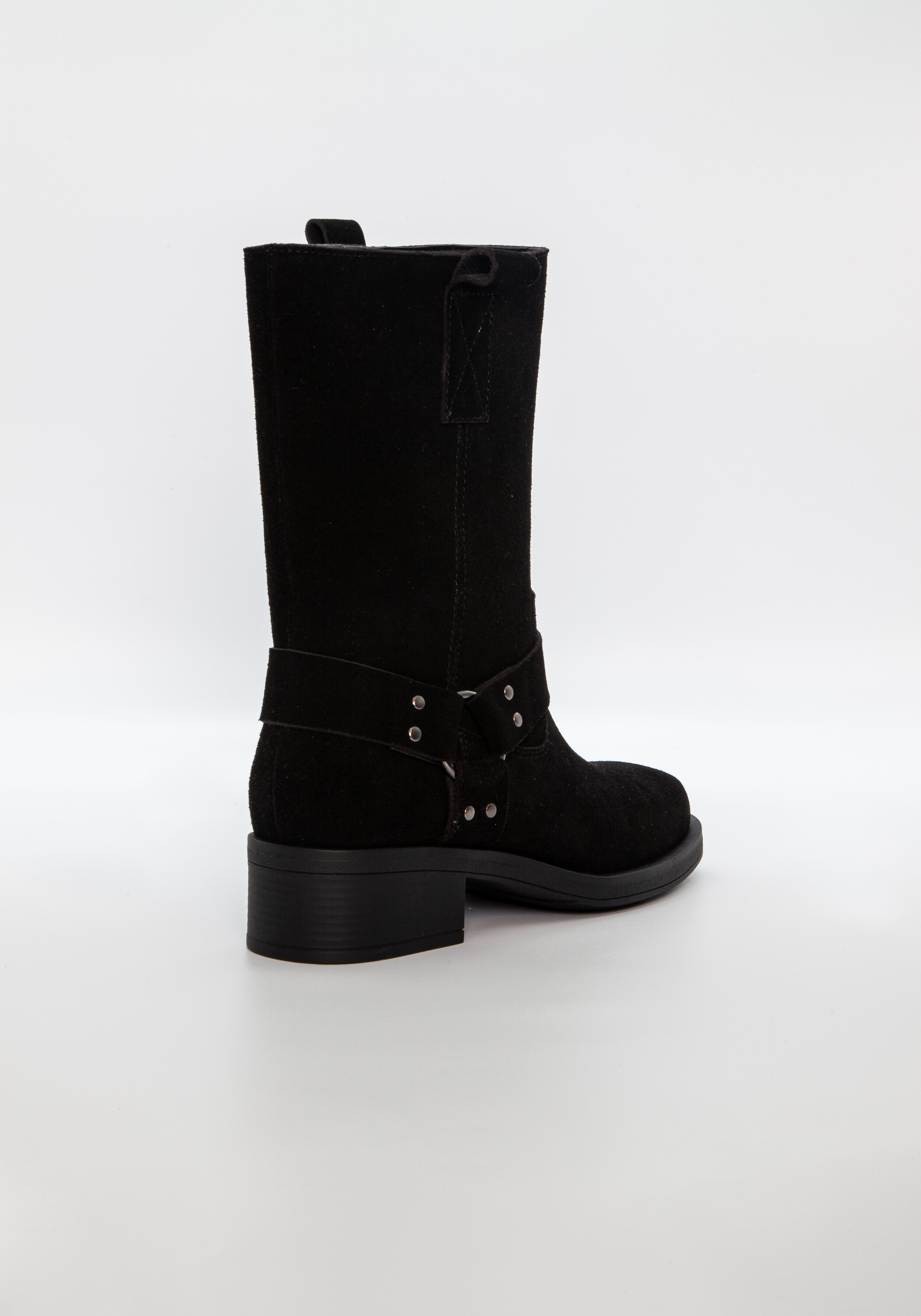 Duffy Rivoli Sette BLACK naisten nilkkurit talvisessa ympäristössä – vedenpitävä mokkanahka ja Frost Contact® -kitkapohja