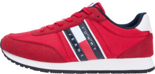 Tommy Hilfiger Sneaker Lace Miesten Lenkkarit - Punainen tekstiilipäällinen