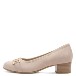 Jana Softline Pump Beige naisten pumpsit sivuprofiilista