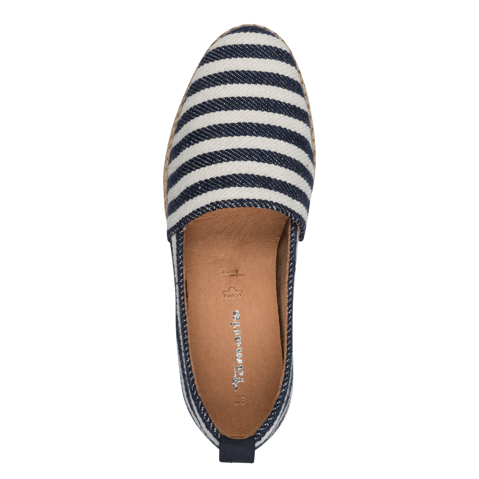 Tamaris Canvas Espad Naisten Sandaalit - Raidallinen tekstiilipäällinen - Image 2