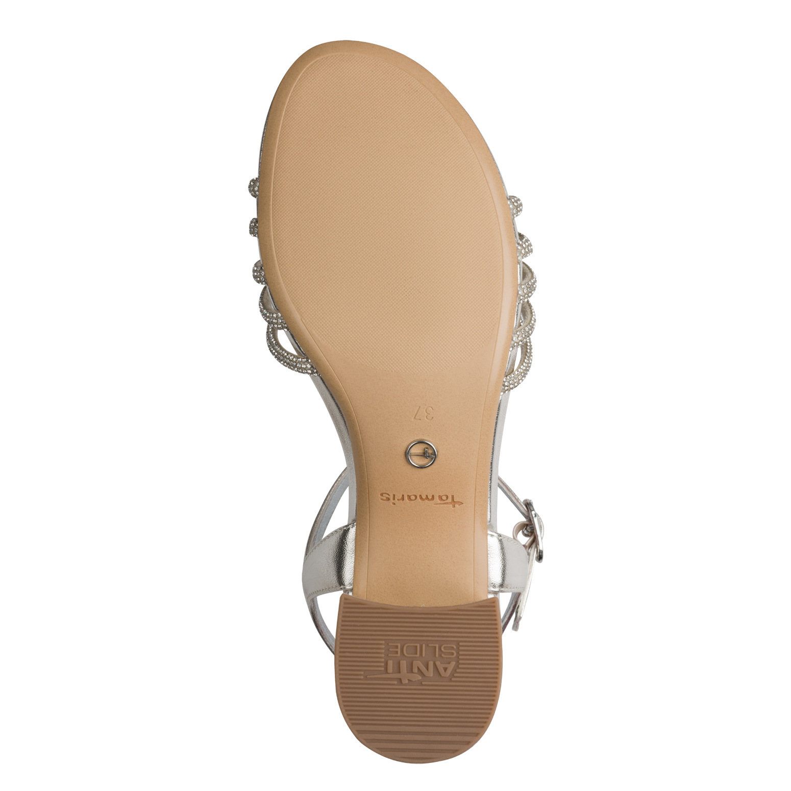 Tamaris Sandaalit Platinum - Metallinhohtoinen nahkapäällinen - Image 4