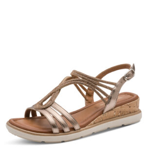 TAMARIS SANDALET BRONZE WEDGE 1-28714-46-900