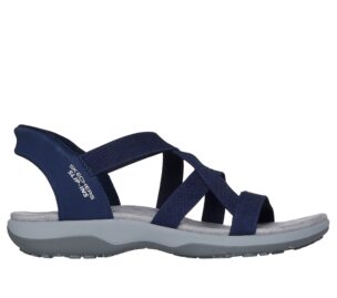 SKECHERS REGGARE SANDAL STRETCH FLEX NAVY 163460