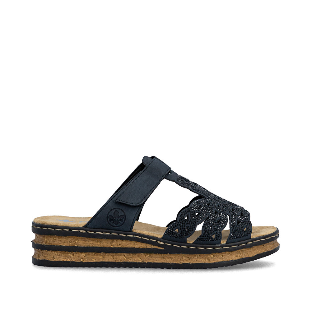 RIEKER SANDAL WEDGE BLING NAVY - Image 11