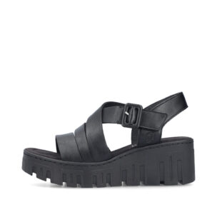 Rieker 68063 Naisten Sandaalit - Korotettu keilapohja