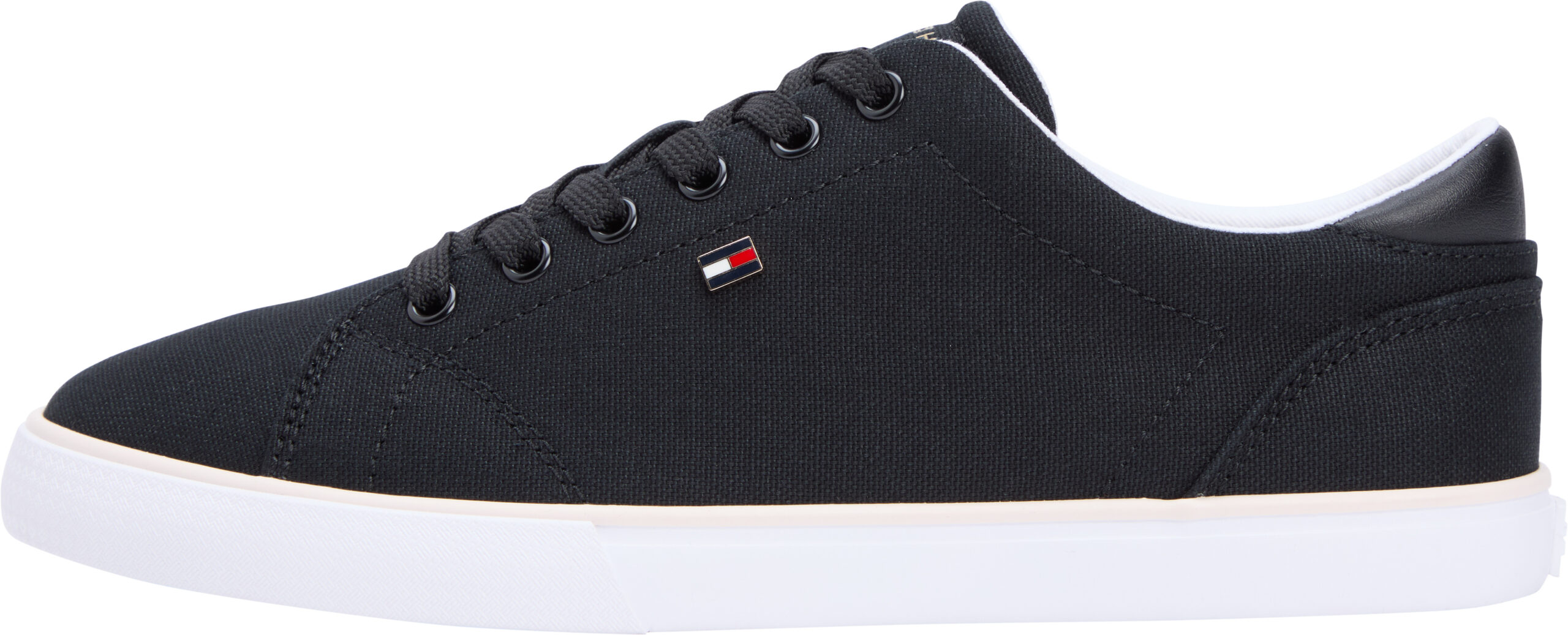 Tommy Hilfiger Vulc Canvas Dam Sneakers - Svarta med textilöverdel