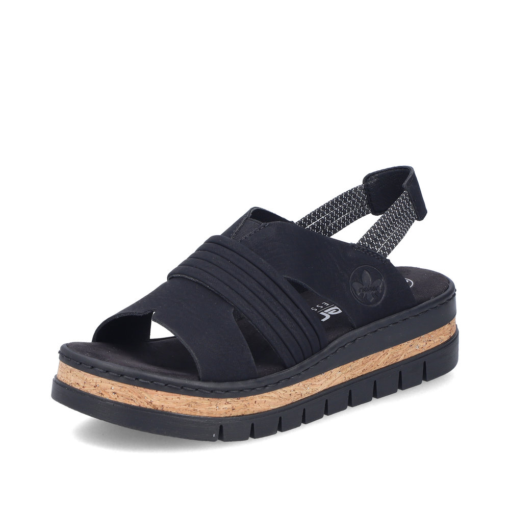 RIEKER SANDAL ANKELSTRAP BLACK V4959-00 - Image 2