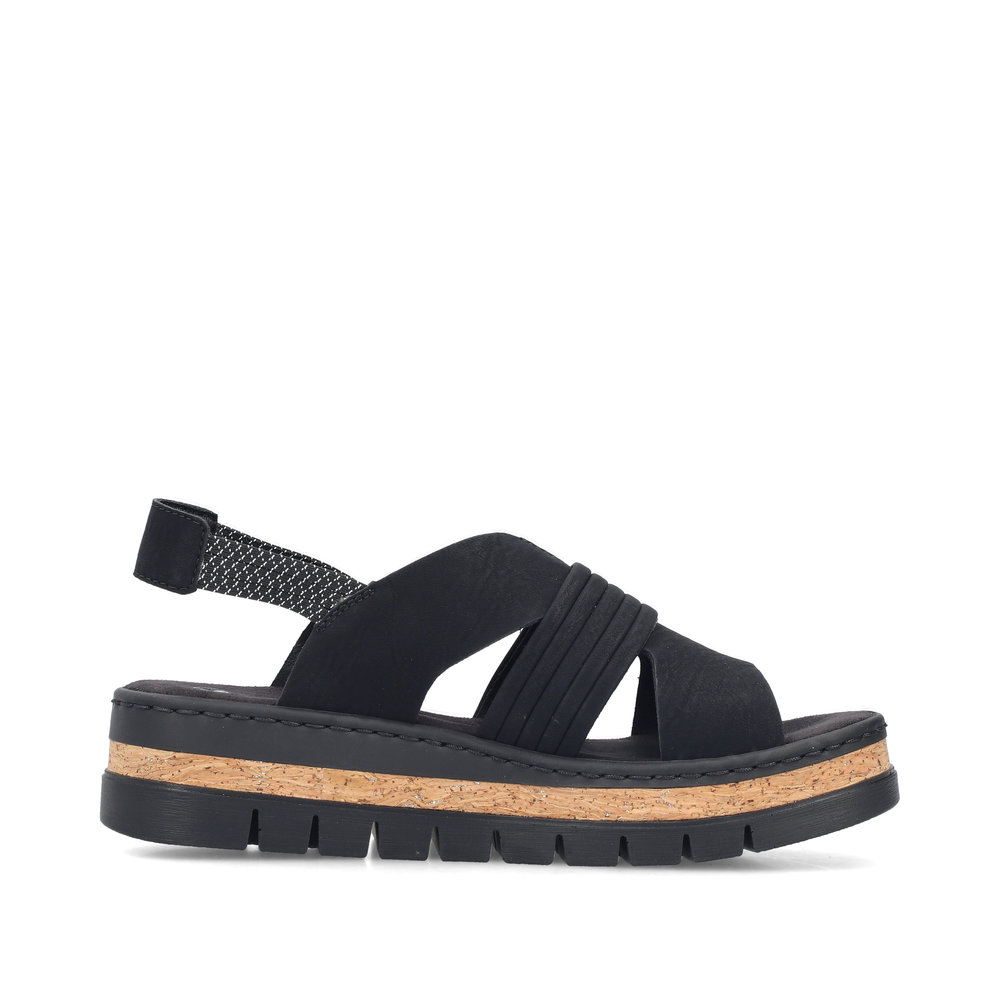 RIEKER SANDAL ANKELSTRAP BLACK V4959-00 - Image 3