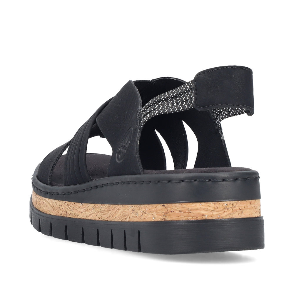 RIEKER SANDAL ANKELSTRAP BLACK V4959-00 - Image 4