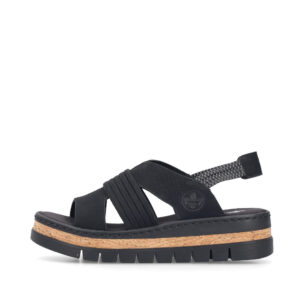 RIEKER SANDAL ANKELSTRAP BLACK V4959-00