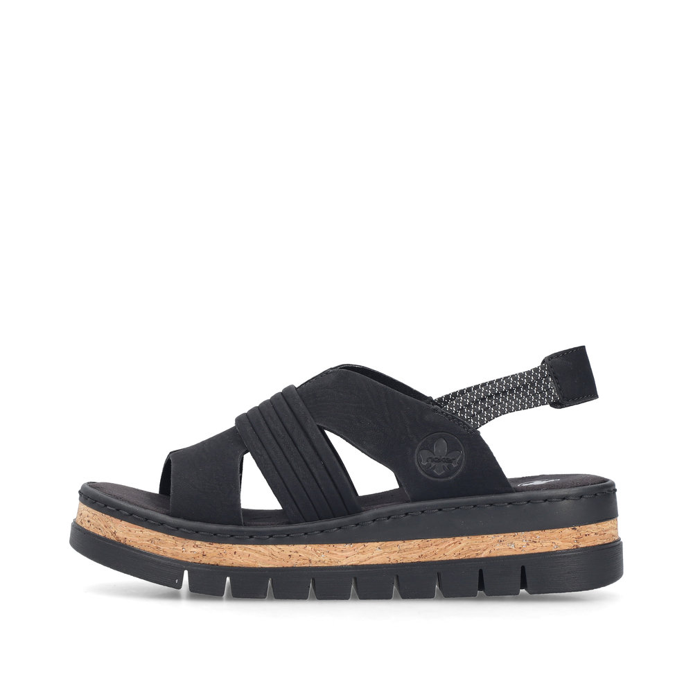 RIEKER SANDAL ANKELSTRAP BLACK V4959-00