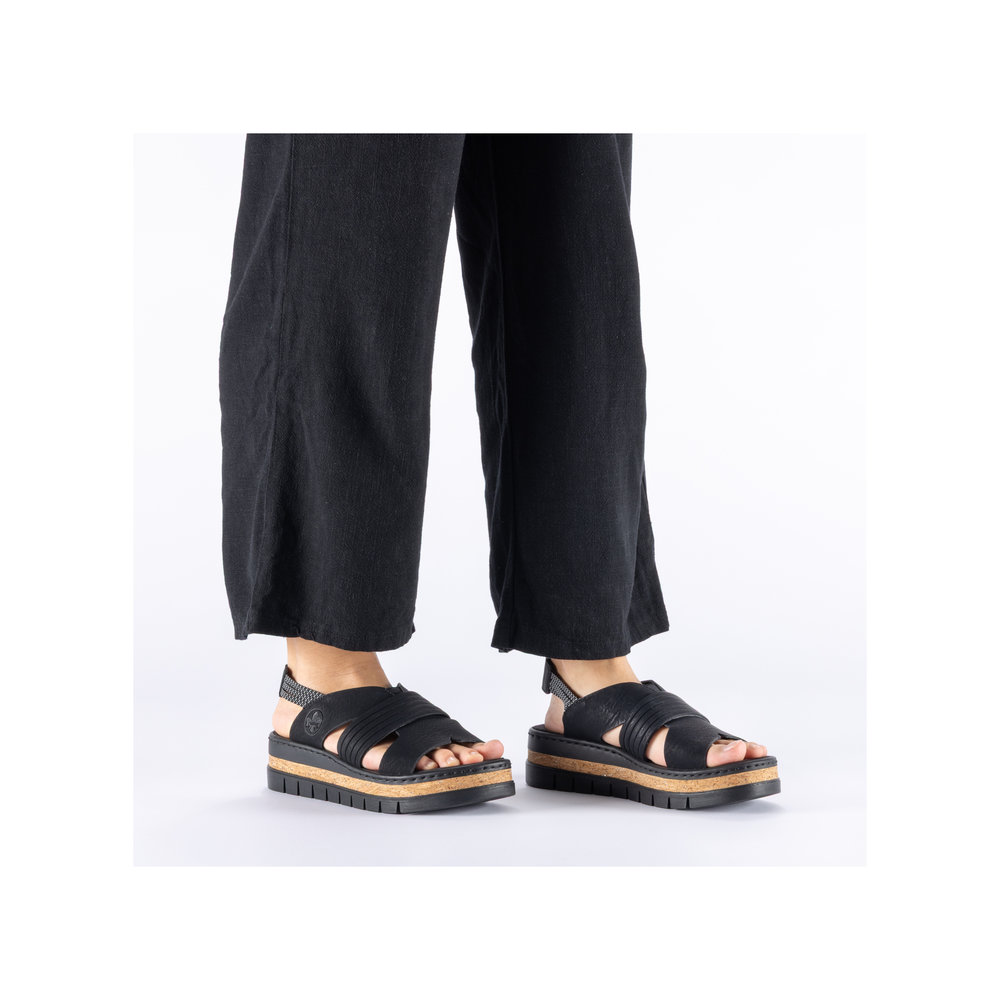 RIEKER SANDAL ANKELSTRAP BLACK V4959-00 - Image 10
