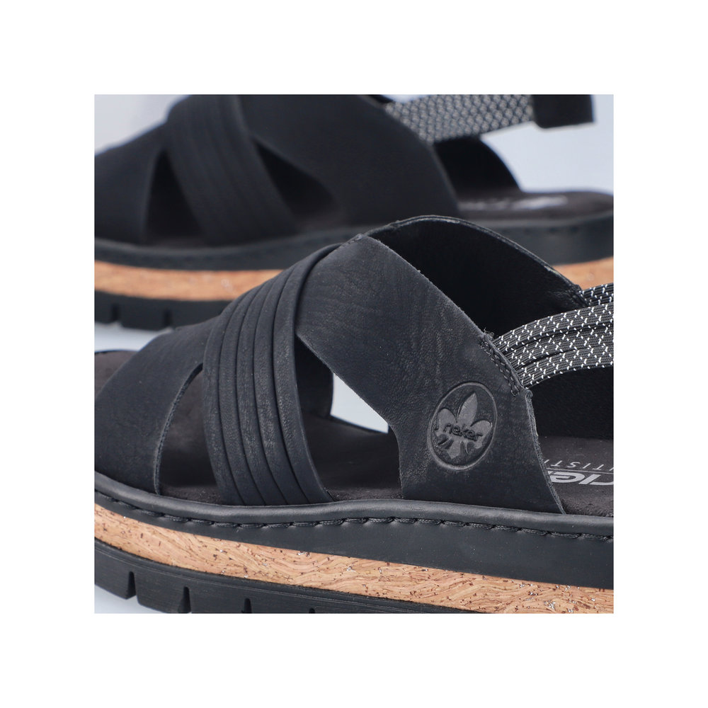 RIEKER SANDAL ANKELSTRAP BLACK V4959-00 - Image 13