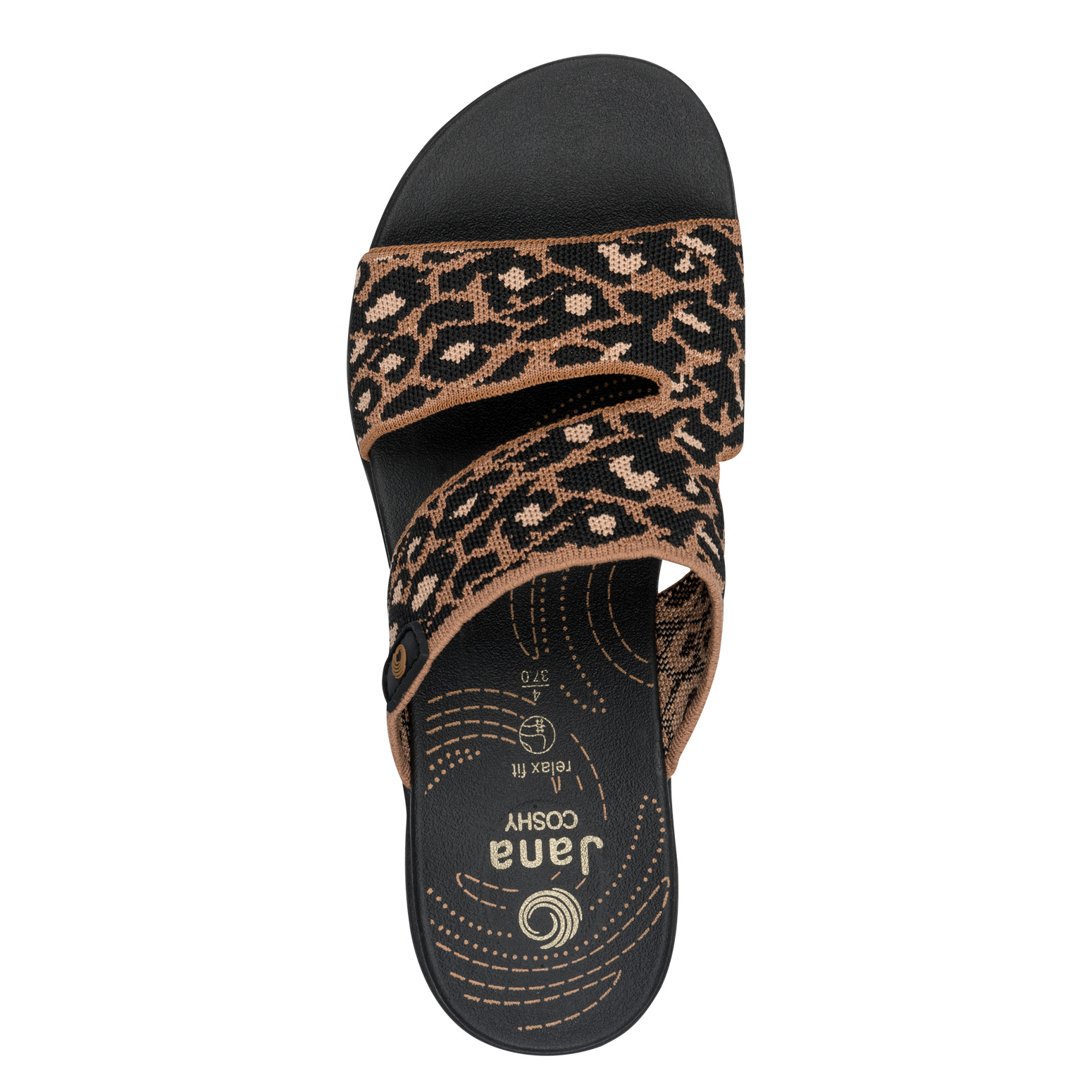 JANA COSHY SANDAL LEOPARD BLACK - Image 2
