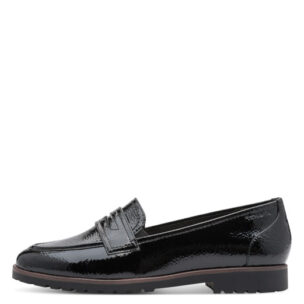 Tamaris Loafer musta patenttinahka