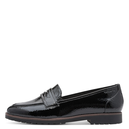 Tamaris Loafer musta patenttinahka