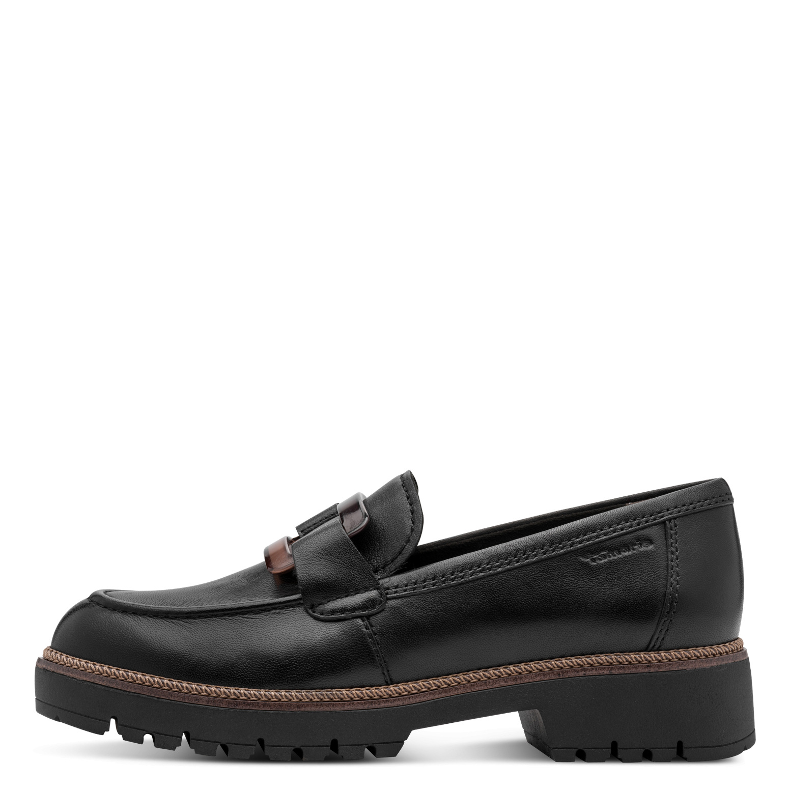 Tamaris Loafer Soljella Musta Nahka
