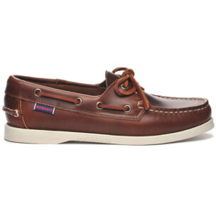 Sebago Docksides Portland purjehduskengät vahattu nahka ruskea