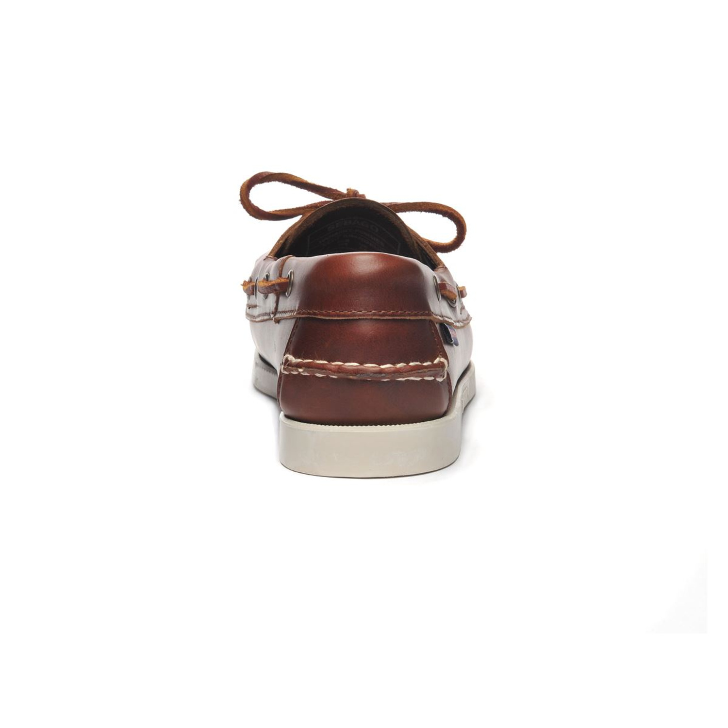 Sebago Docksides Portland purjehduskengät vahattu nahka ruskea - Image 4