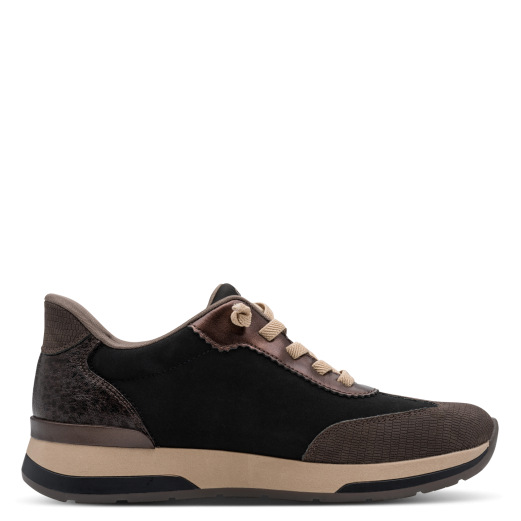Jana Softline Sneaker Step-In -lenkkarit naisille, musta - Image 2