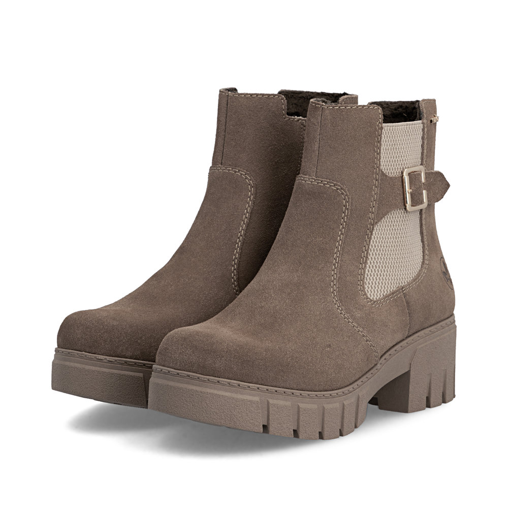 Rieker 74560-64 mokkanilkkuri, beige - Image 8