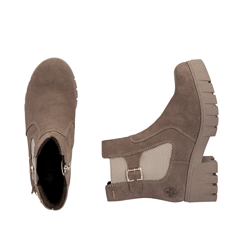 Rieker 74560-64 mokkanilkkuri, beige - Image 9