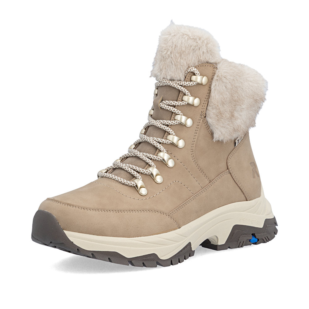 Rieker Z3971-20 lämminvuoriset TEX-nilkkurit beigenä - Image 2