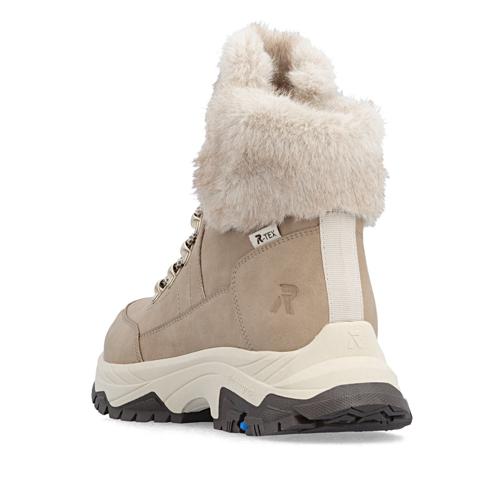 Rieker Z3971-20 lämminvuoriset TEX-nilkkurit beigenä - Image 4