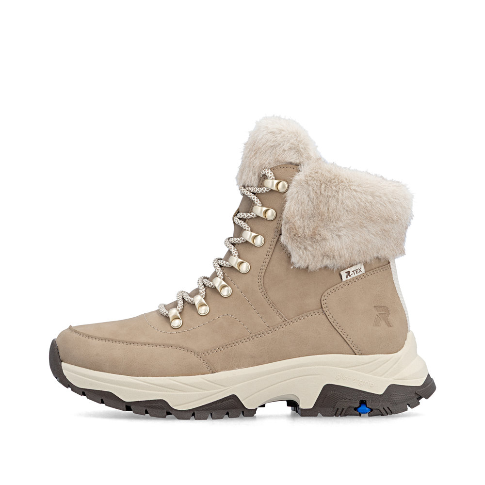 Rieker Z3971-20 lämminvuoriset TEX-nilkkurit beigenä