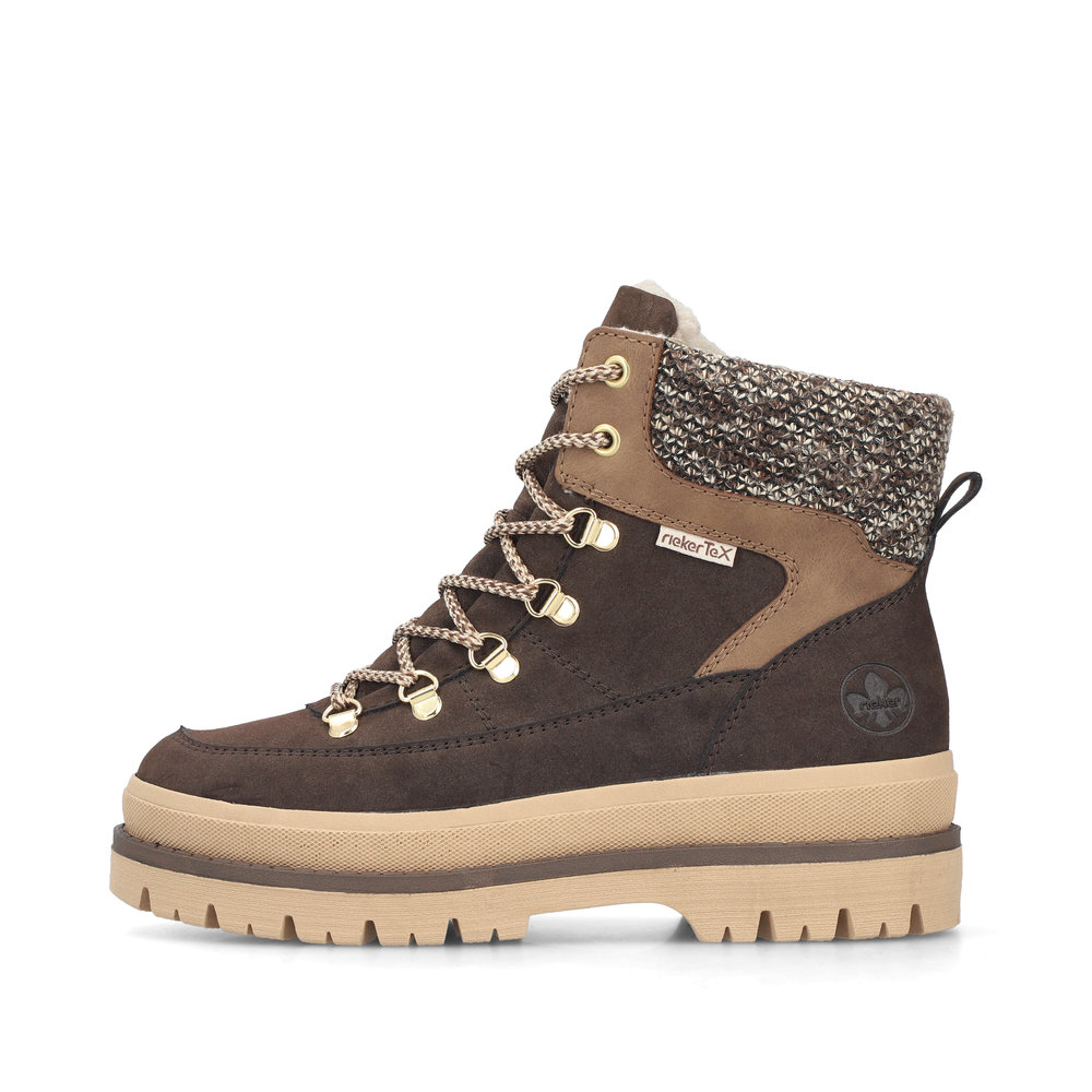 Rieker Y6210-25 nilkkurit TEX-kalvolla ja vetoketjulla